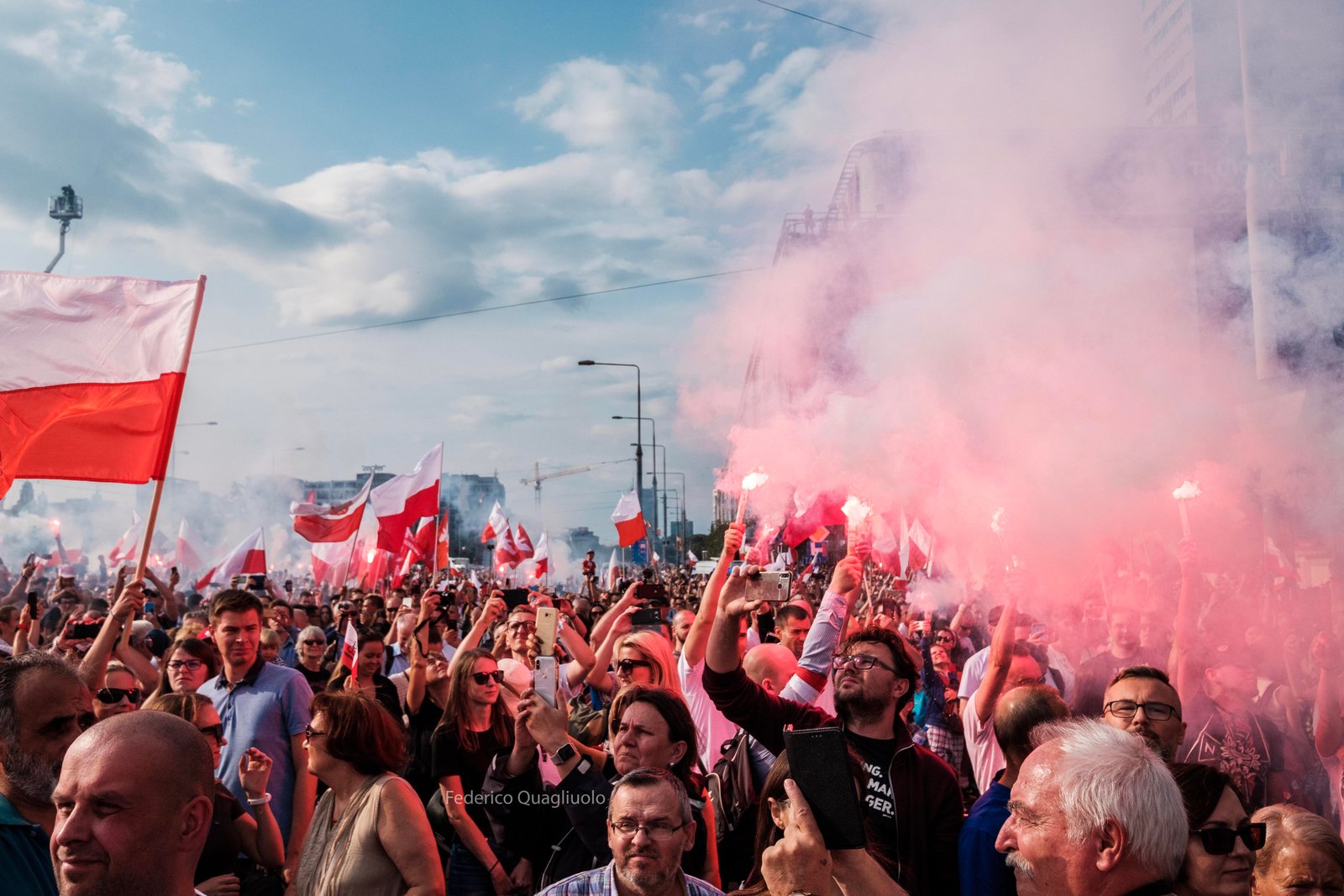 Manifestanti Varsavia